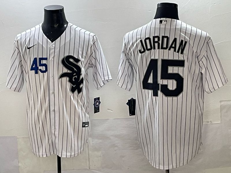 Men Chicago White Sox #45 Jordan white Nike MLB 2025 jersey 03->chicago white sox->MLB Jersey